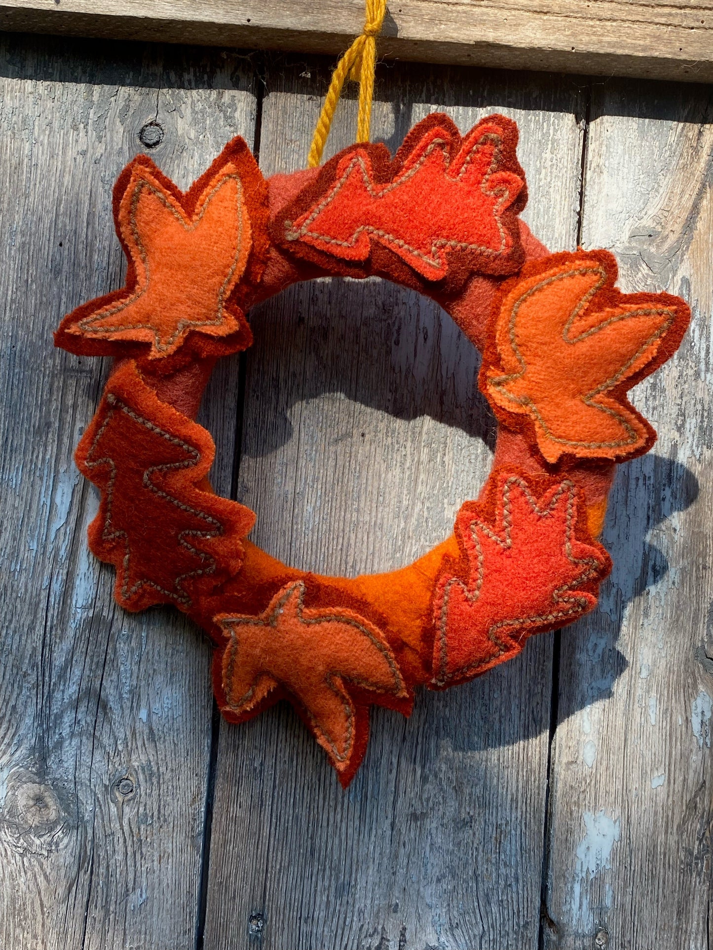 Autumn Wreath - Field Maple with Oak - mini