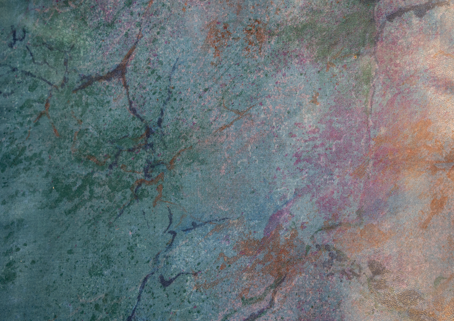 Oil Cloth Tablecloth - Blue Marble