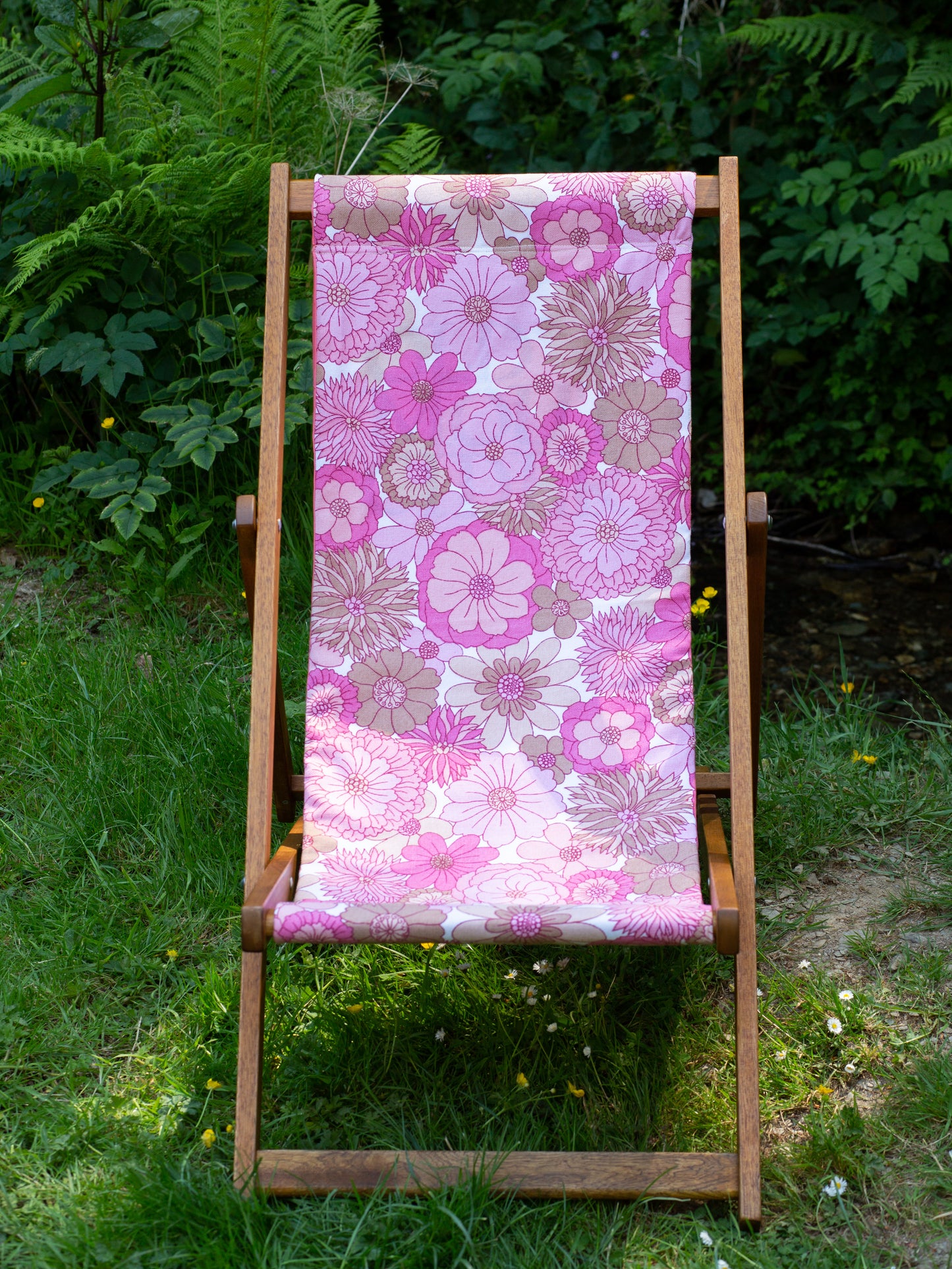 Deckchair - 70's Flowers - Pink