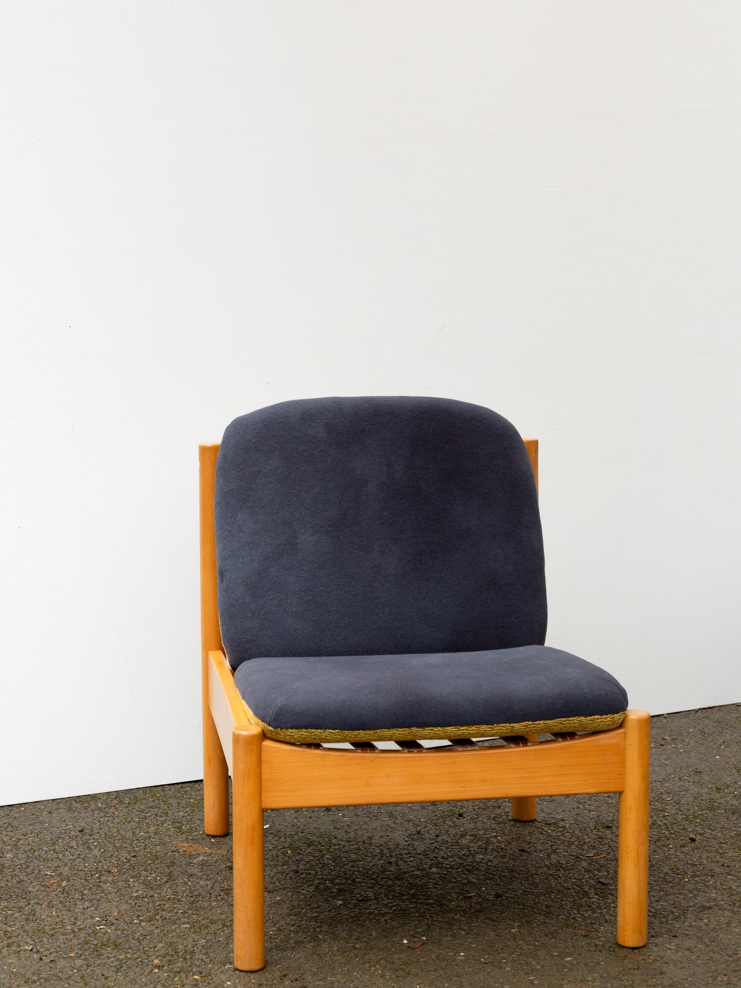 Ercol Modular 747 Lounge Chair - Fully Restored - Yellow/Grey