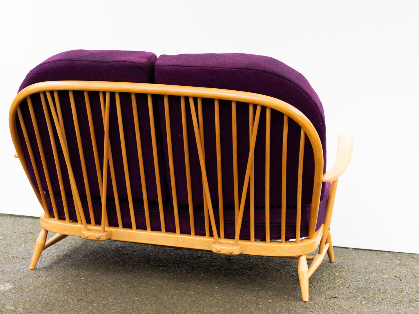 Ercol Windsor 203 Two Seater Sofa - Aubergine