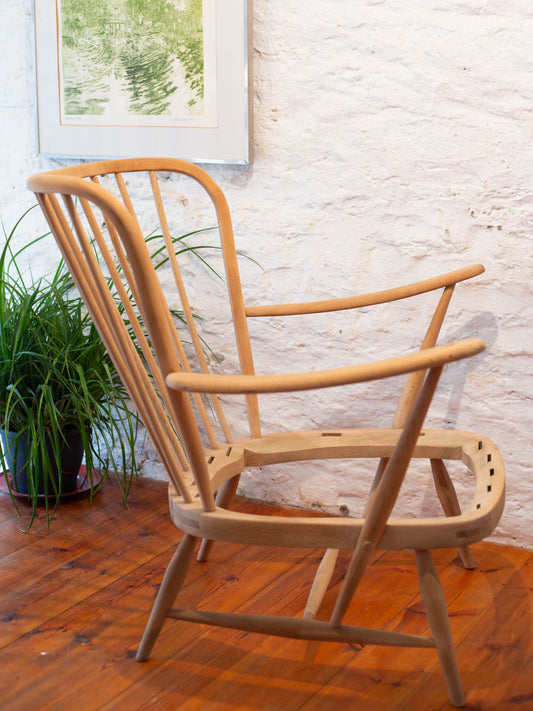 Ercol 477 Double Bow Low Back Easy Chair - Fully Restored