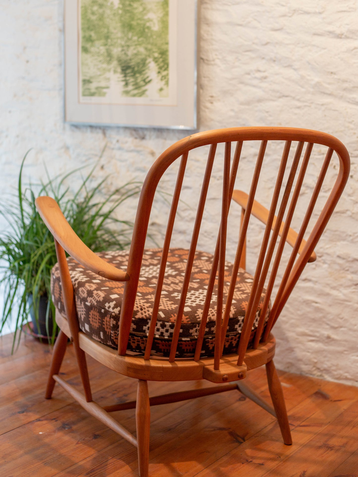 Ercol Windsor 335 Armchair - Fully Restored welsh tapestry
