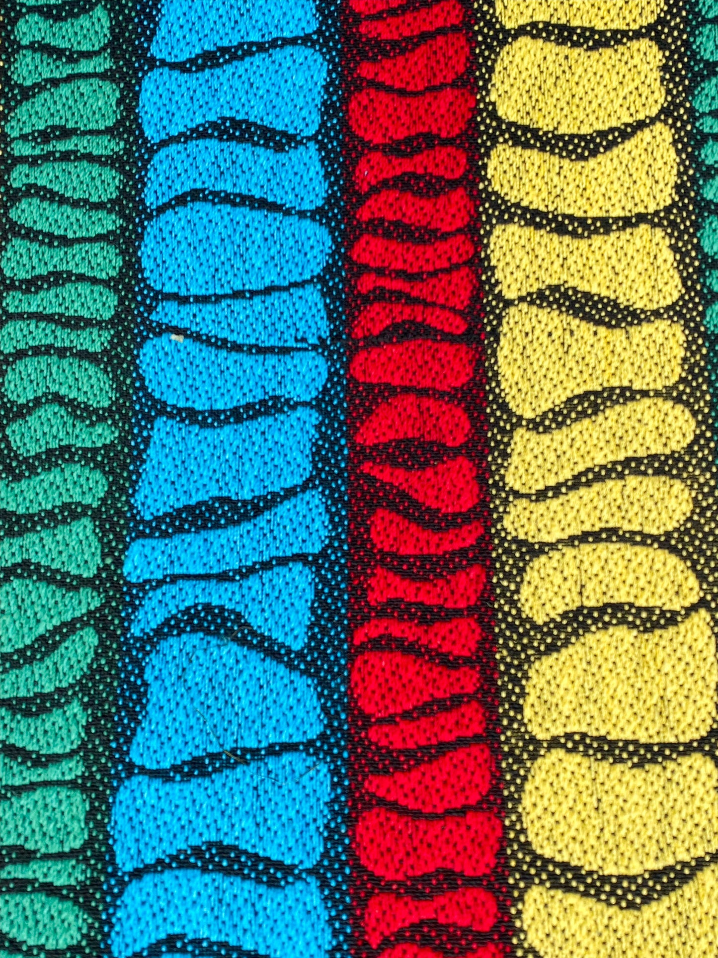 Double Deckchair - 1960's Stripe - Red/Yellow/Green/Blue