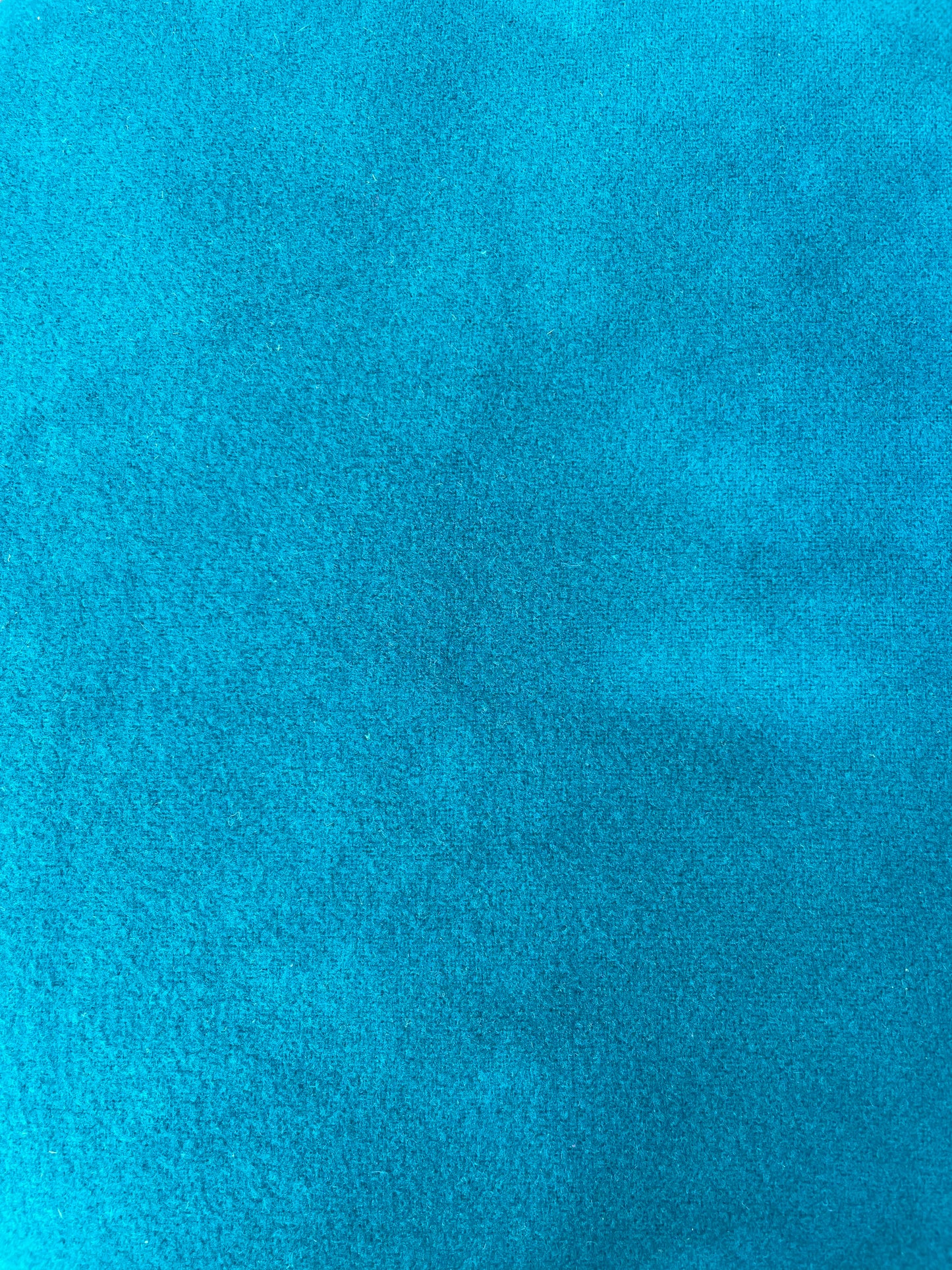 Turquoise wool cushion cover