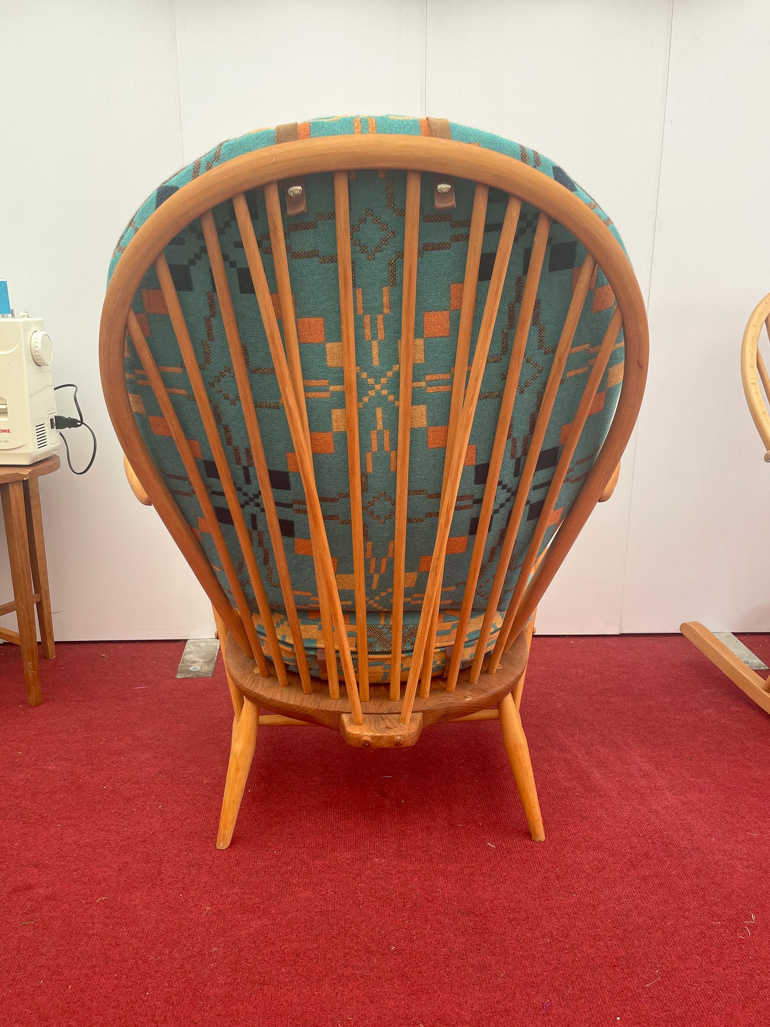 Welsh Tapestry- Ercol 317 Grandfather Armchair