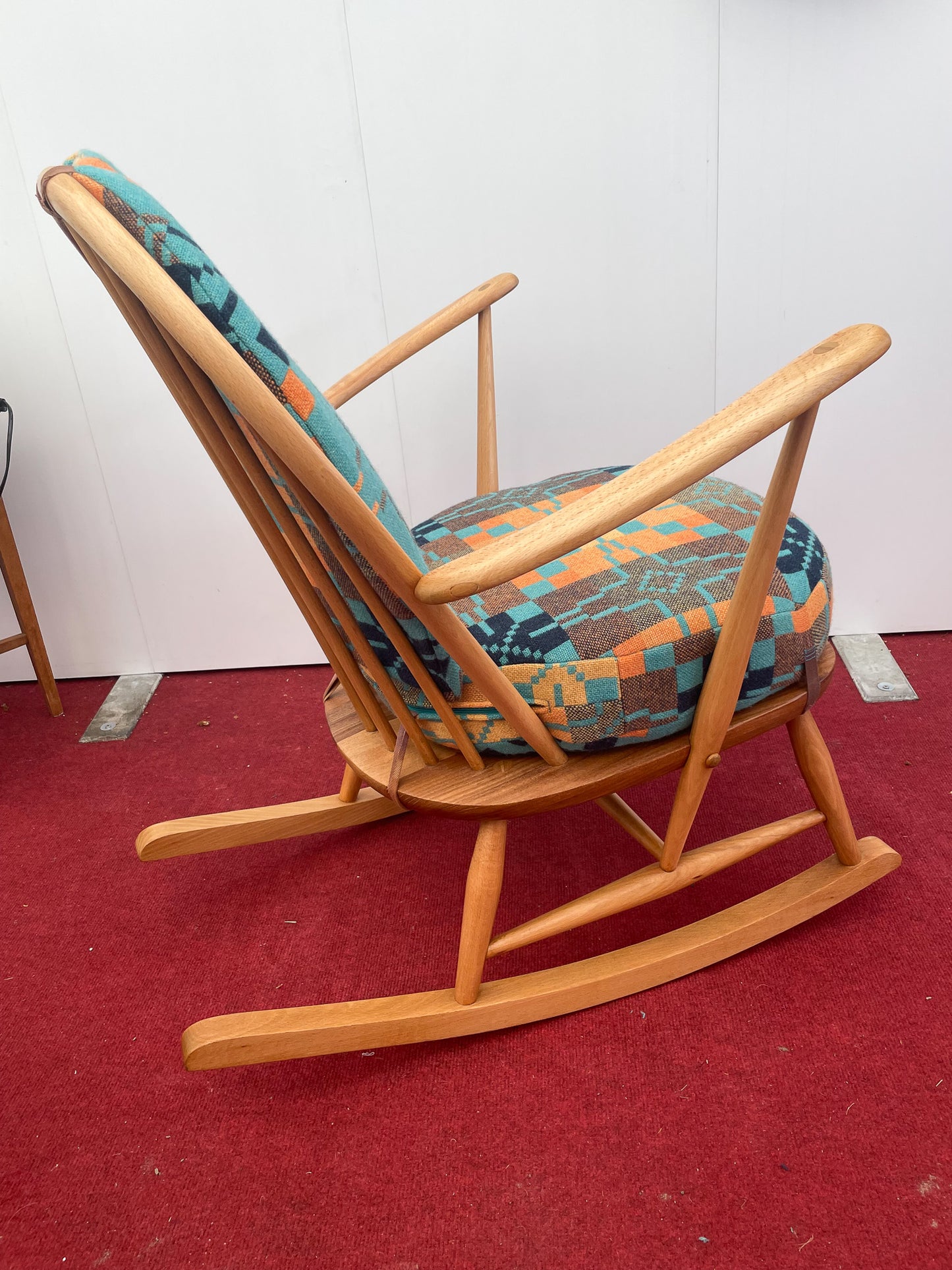 Welsh Tapestry - Ercol Windsor Blonde 405 Rocking Chair