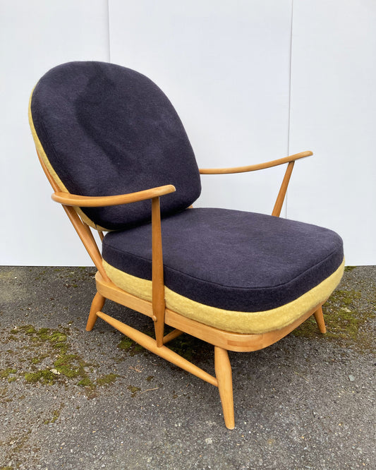 Dark Grey / Light Yellow  - Two Tone  - Ercol Windsor 203 Armchair