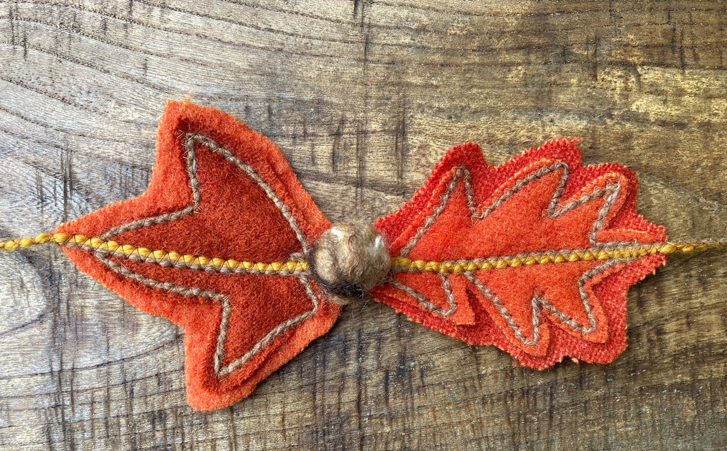 Autumn Leaves String - Garland - Field Maple with Oak - Brown
