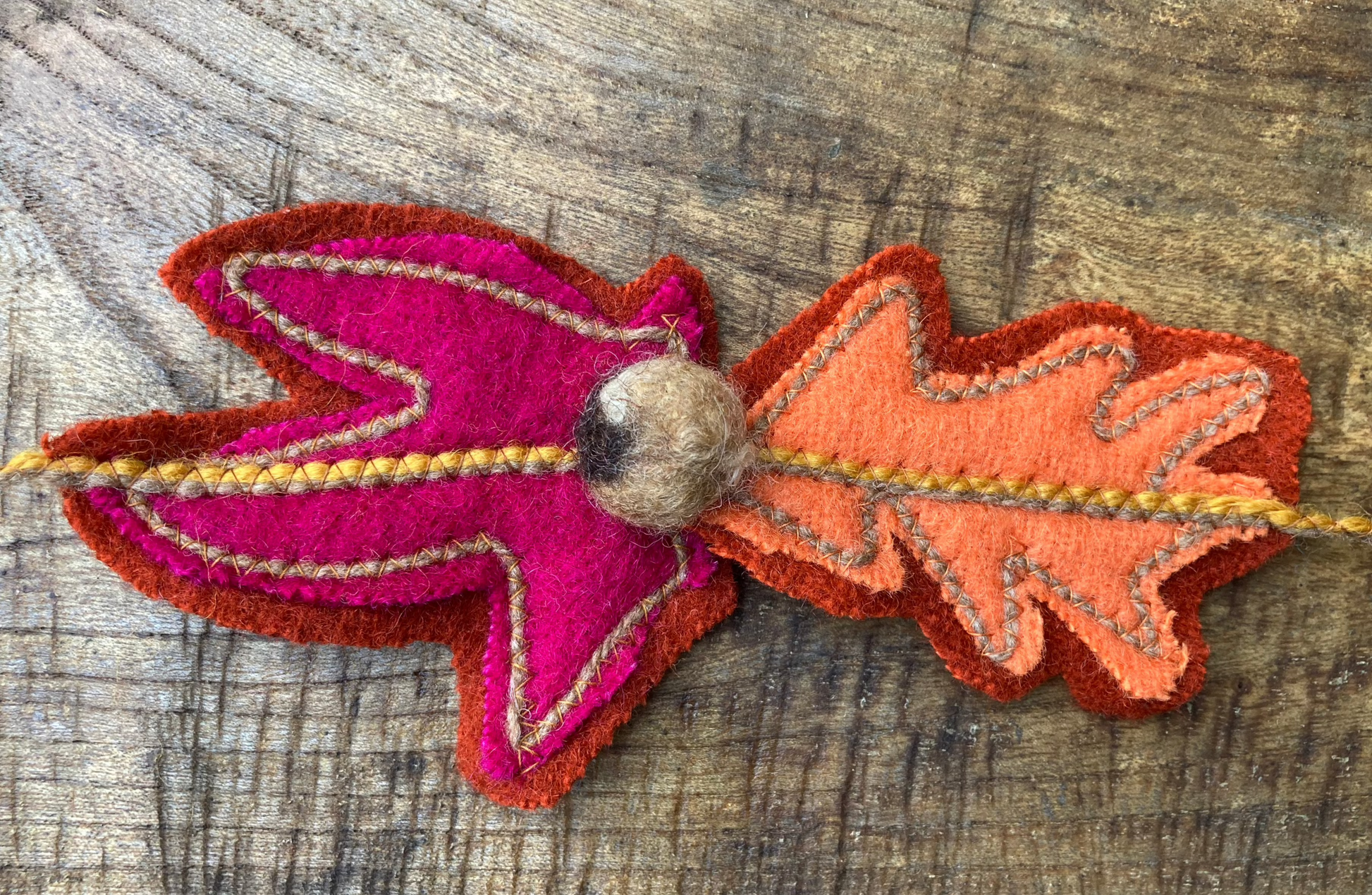 Autumn Leaves String - Garland - Field Maple with Oak - Brown