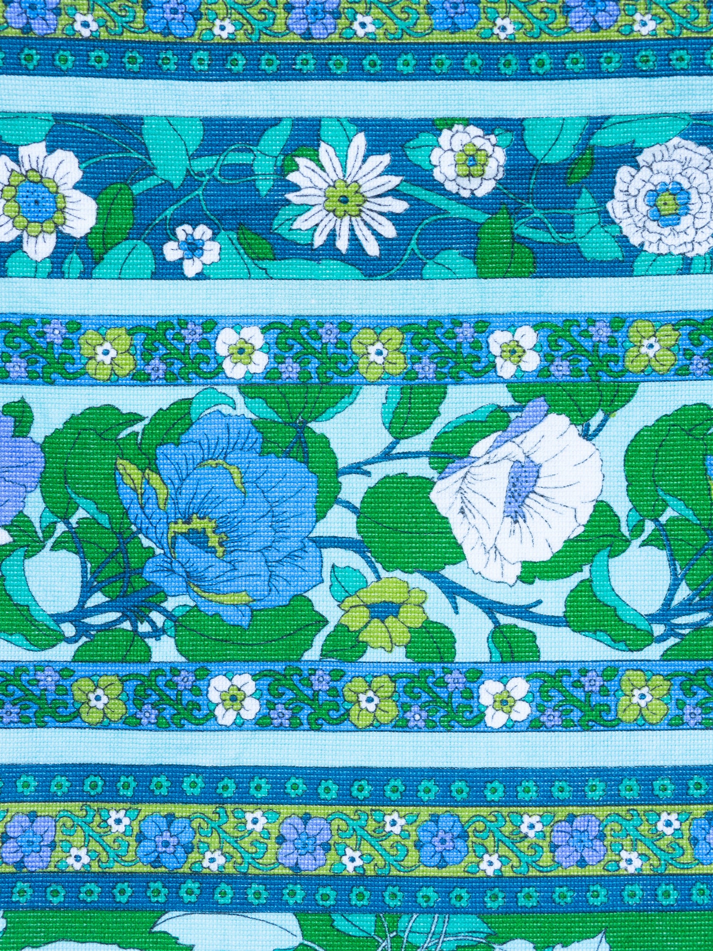 Deckchair - 70's Stripe/Flowers - Green