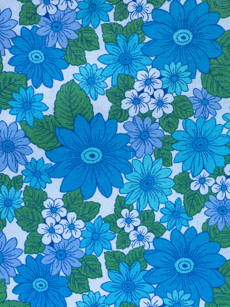 Deckchair - 70's Flowers - Blue