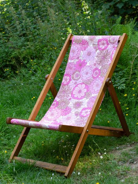 Deckchair - 70's Flowers - Pink