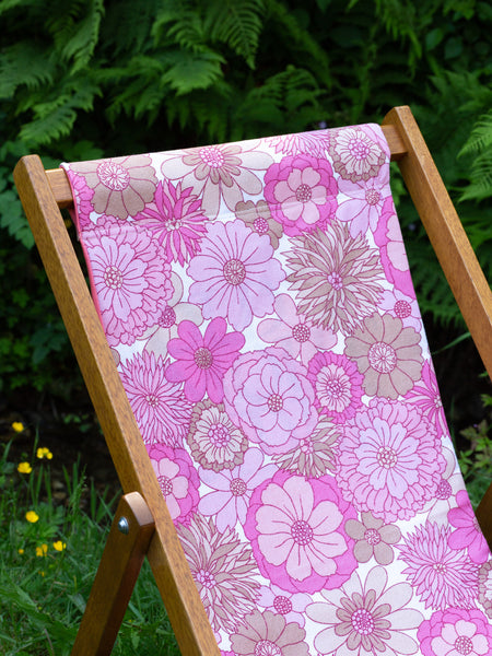 Deckchair - 70's Flowers - Pink