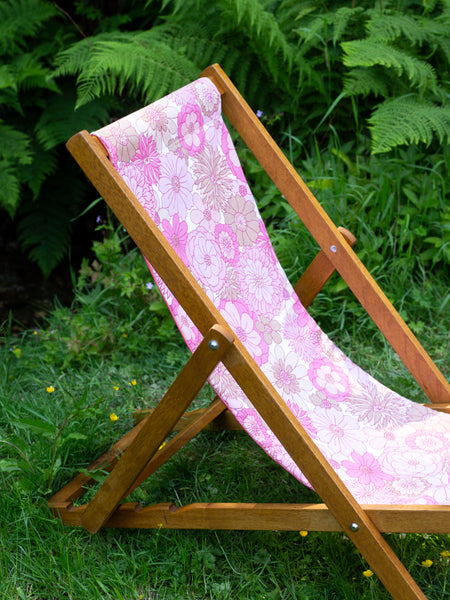Deckchair - 70's Flowers - Pink