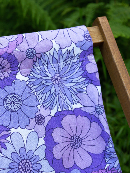 Deckchair - 70's Flowers - Purple