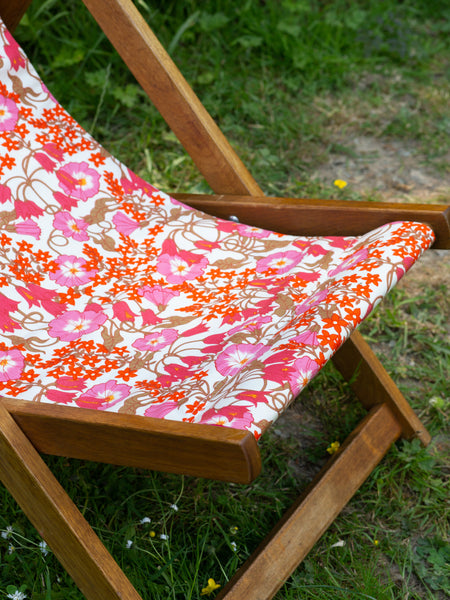 Deckchair - Cottage Garden - Pink