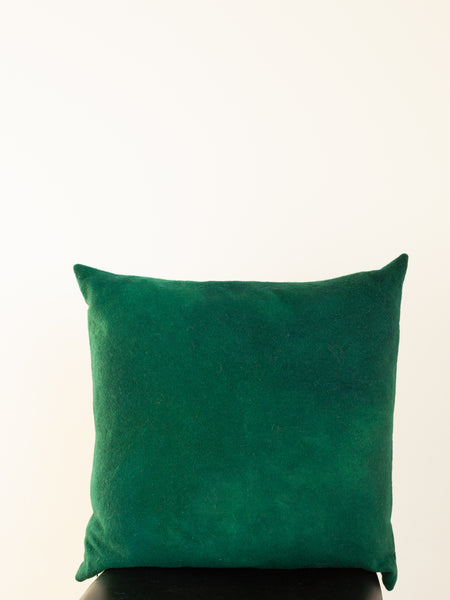 Wool Cushion - Hand-dyed Vintage Wool - Greens