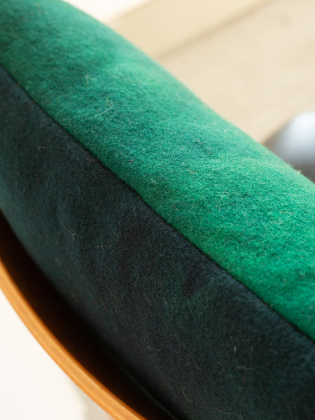 Wool Cushion - Hand-dyed Vintage Wool - Greens