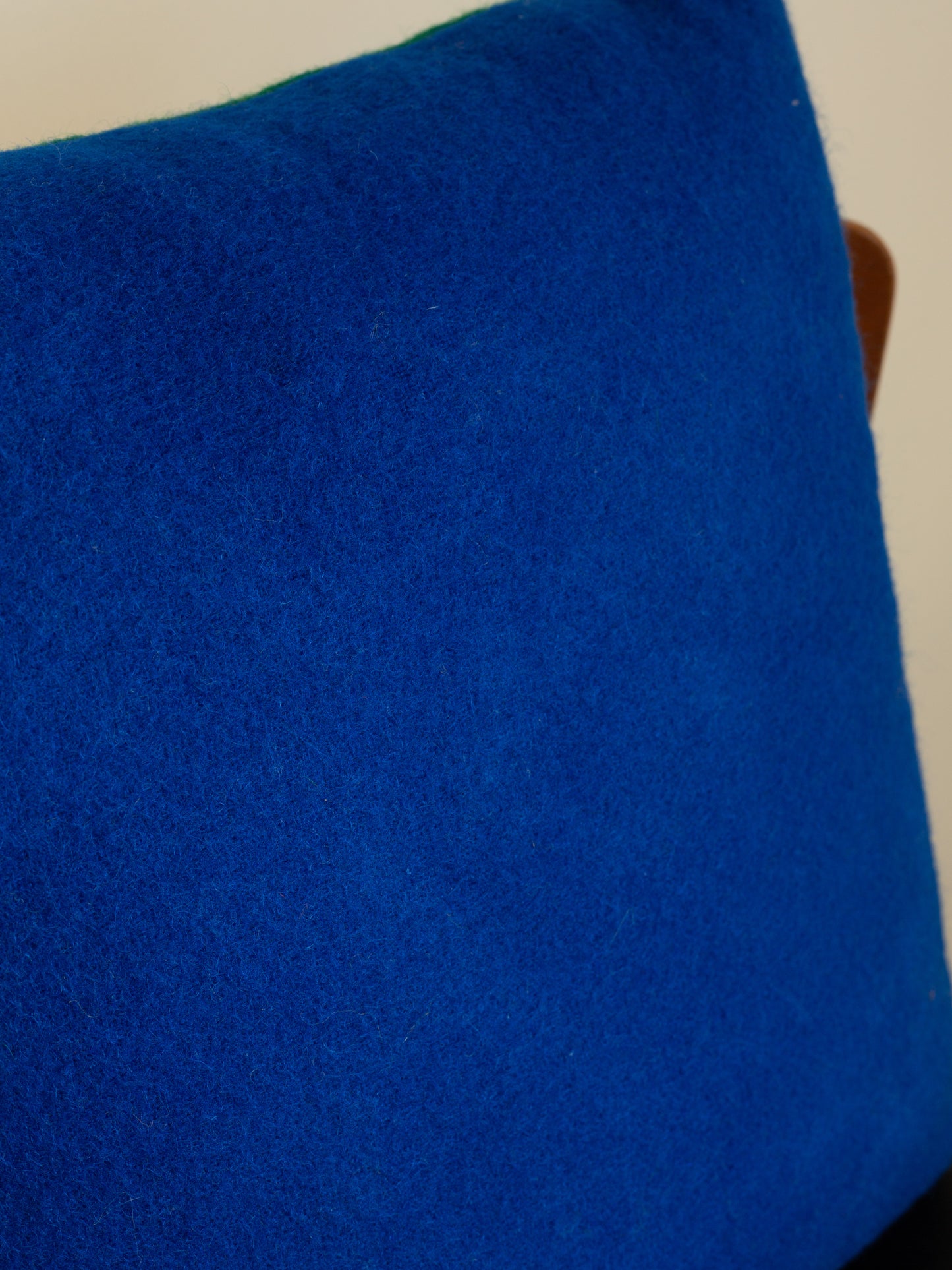 Large Cushion - Hand-dyed Vintage Wool - Blue/Green