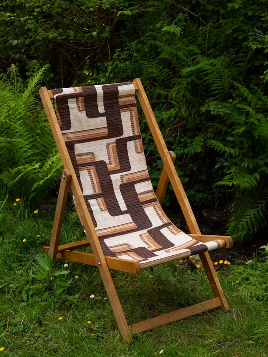 Deckchair - 1970s Geo Print - Browns