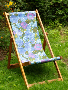 Deckchair - Big Flower - Purple/Blue/Green