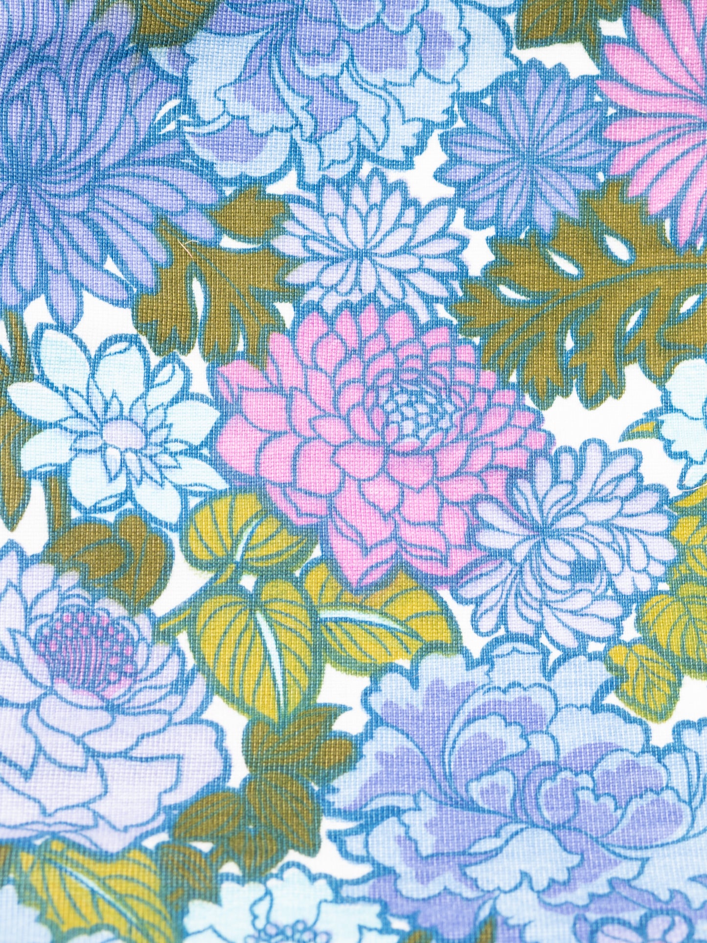 Deckchair - Big Flower - Purple/Blue/Green