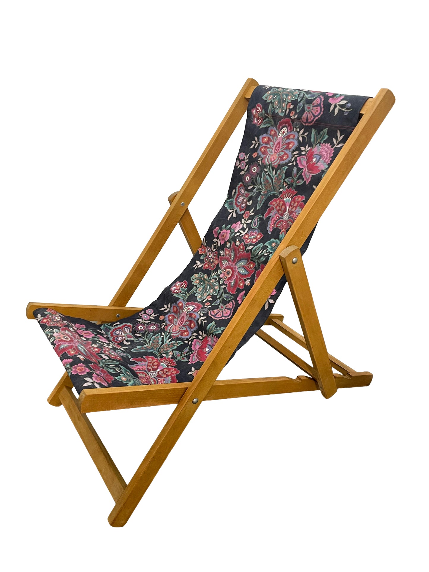 Deckchair - Paisley - Red & Black