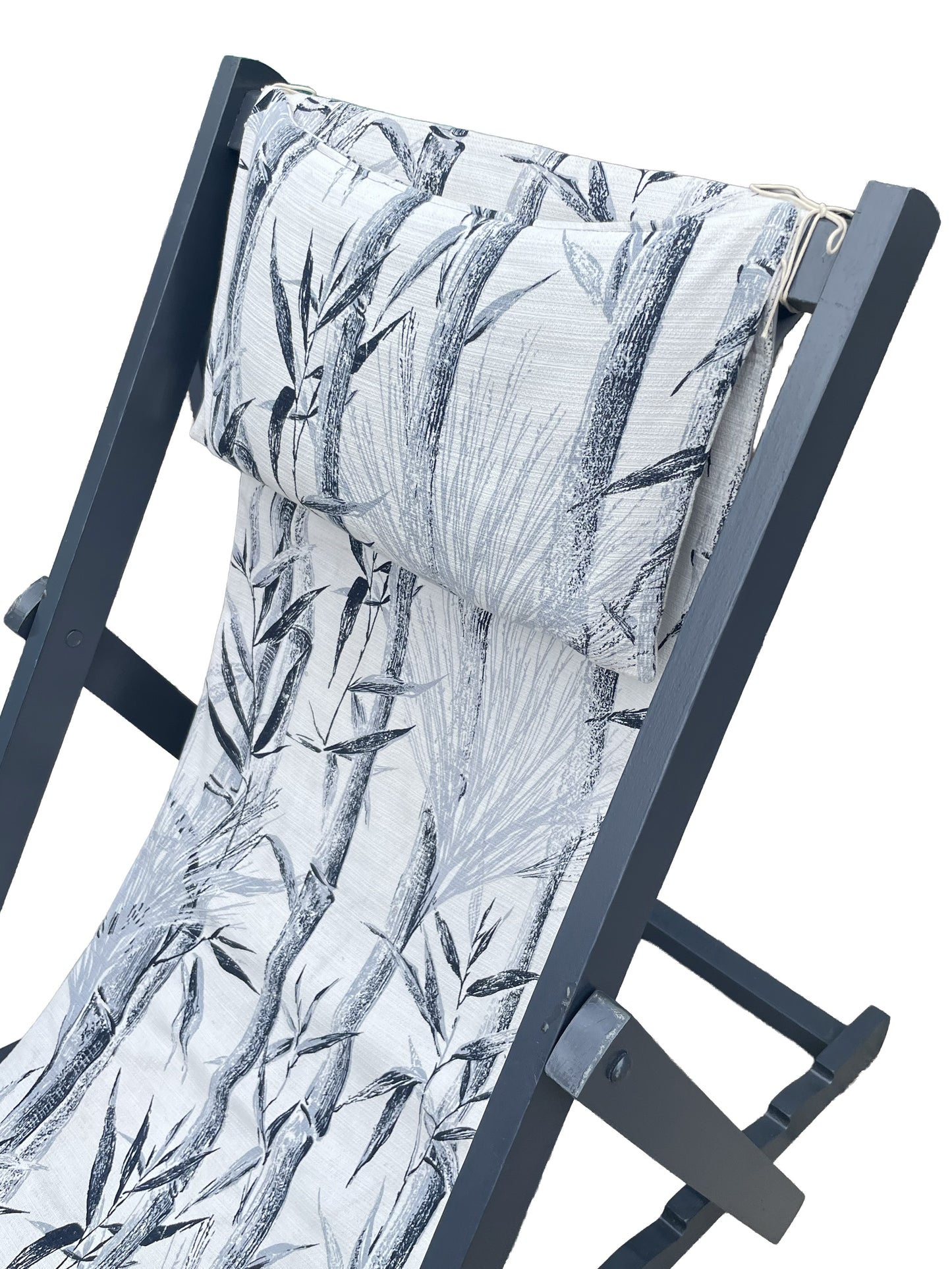 Deckchair - Bamboo Barkcloth  - Greys