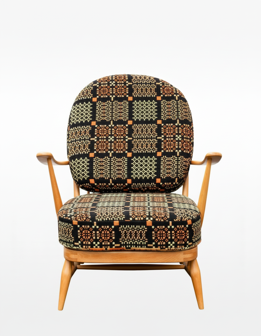 Vintage Welsh Tapestry - Choice of Fabrics - Ercol Windsor 203 Armchair.