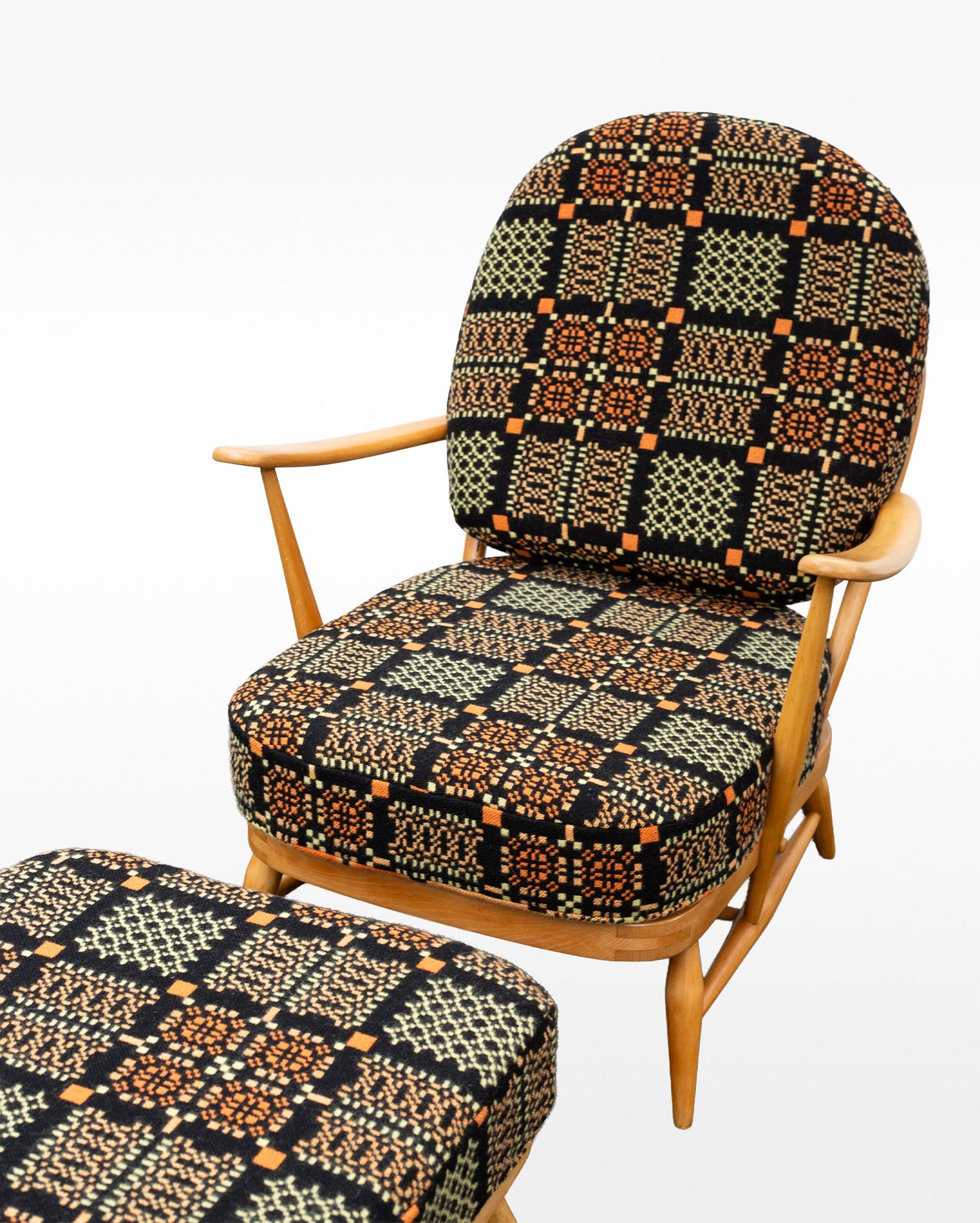 Vintage Welsh Tapestry - Choice of Fabrics - Ercol Windsor 203 Armchair.