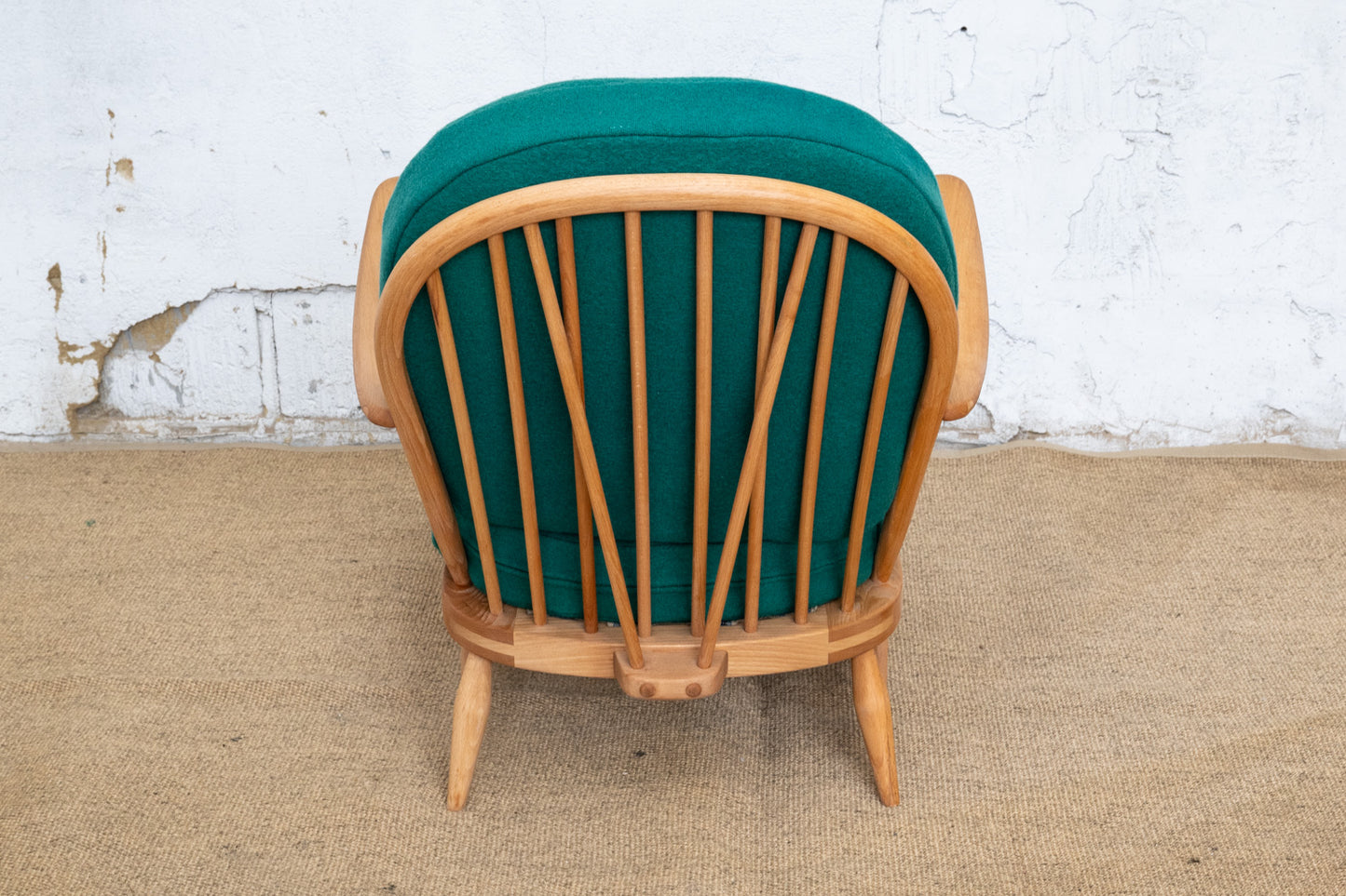 Ercol Windsor 203 Armchair - Emerald Green Wool Covers