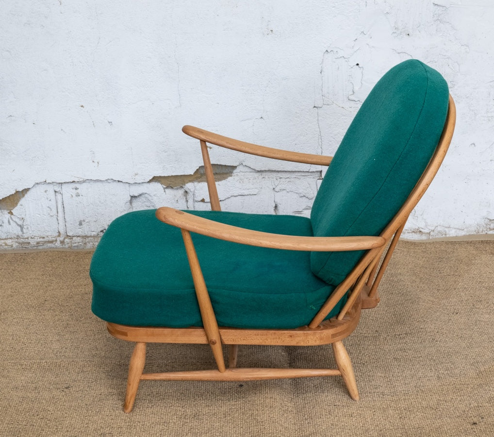 Ercol Windsor 203 Armchair - Emerald Green Wool Covers