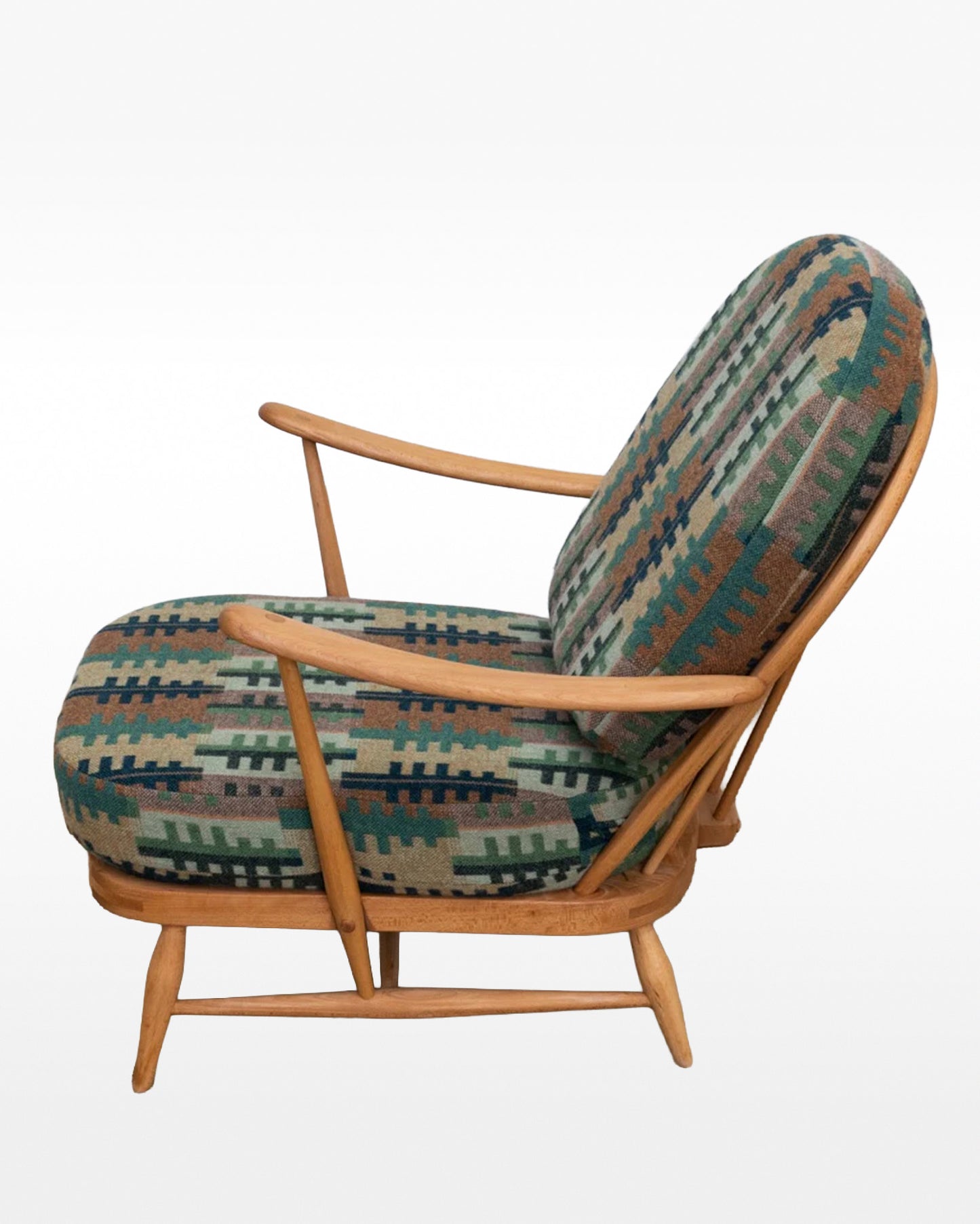 Melin Tregwynt 'Forest' Welsh Tapestry - Ercol Windsor 203 Armchair