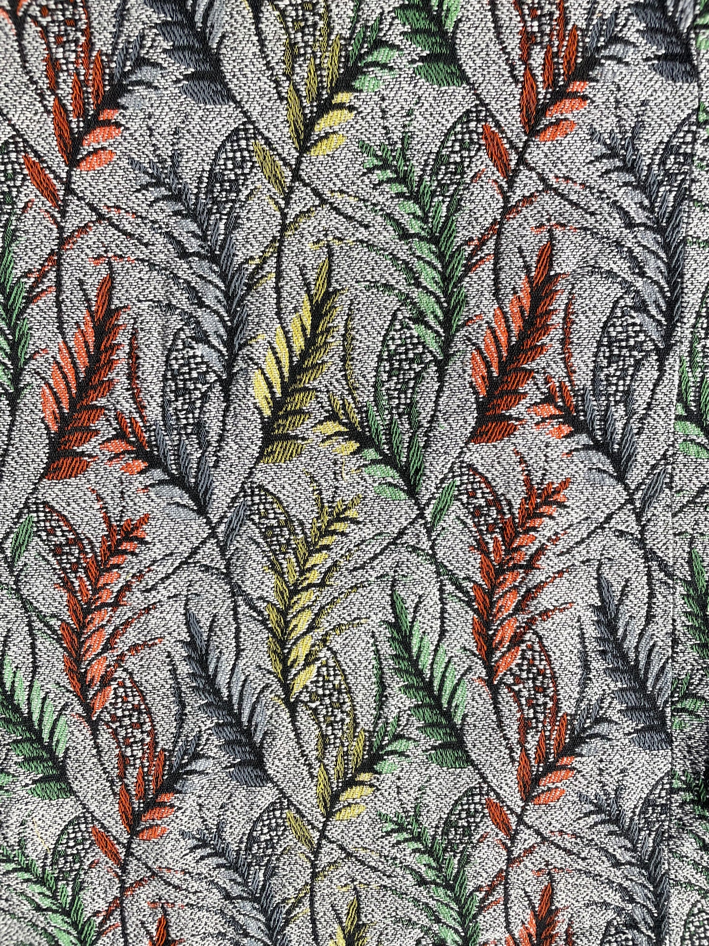 Deckchair - 1950's Feathers - Grey/Yellow/Green/Orange