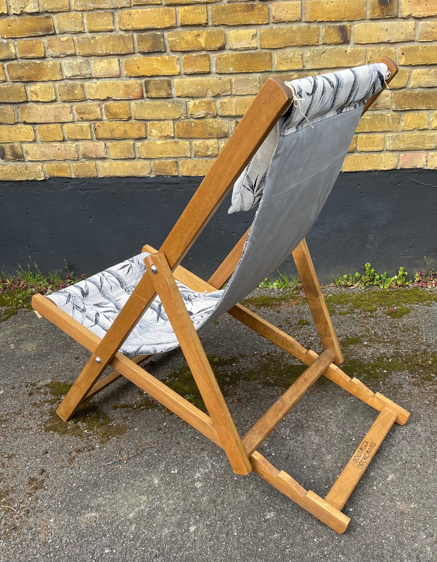 Deckchair - Bamboo Barkcloth  - Greys