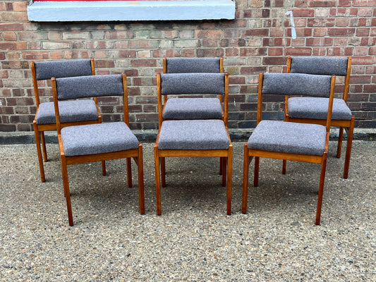 Gangso Møbler A/S Danish Dining Chairs - set of six - Grey