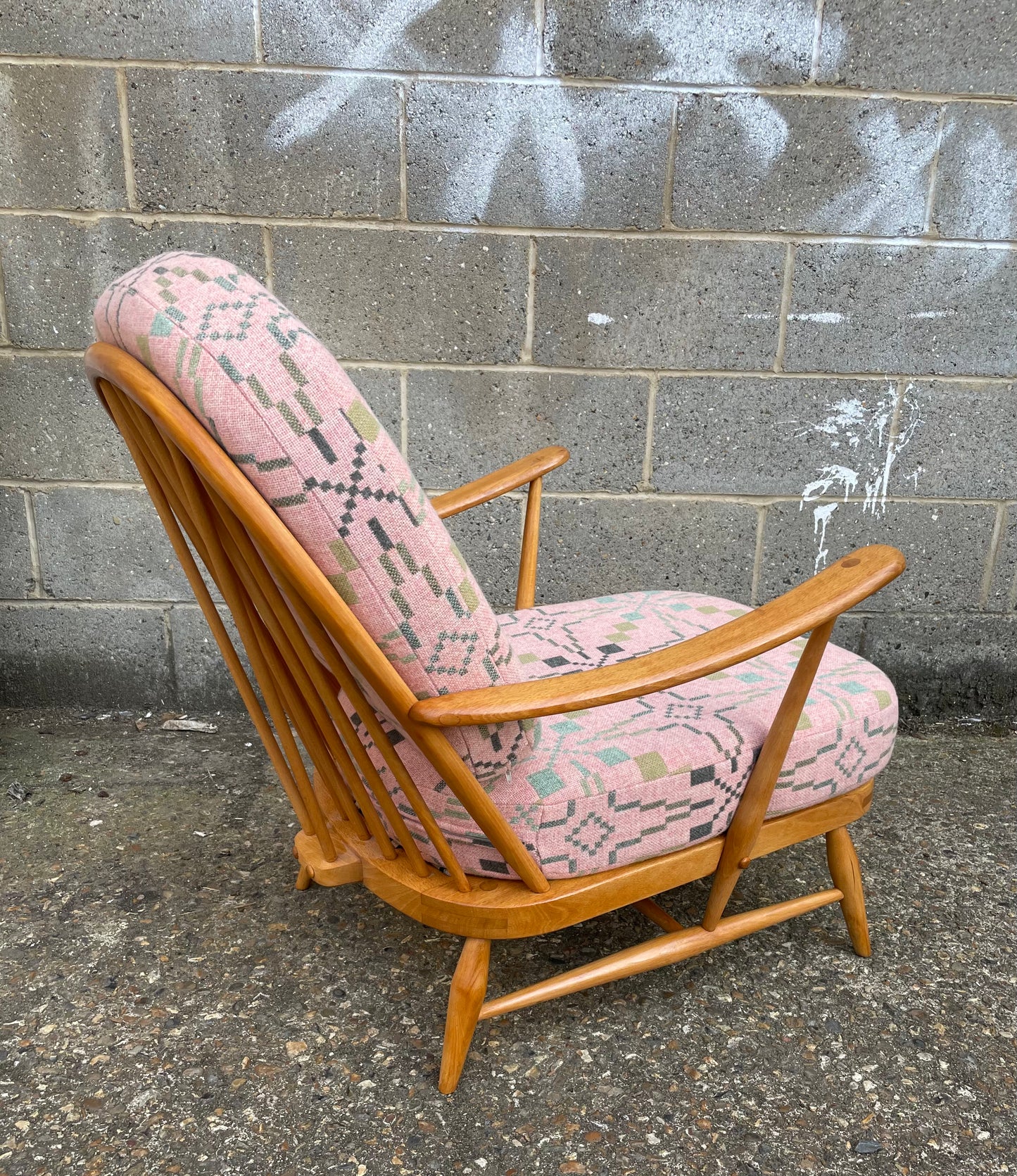 Melin Tregwynt - Vintage Star - Welsh Tapestry - Ercol Windsor 203 Armchair