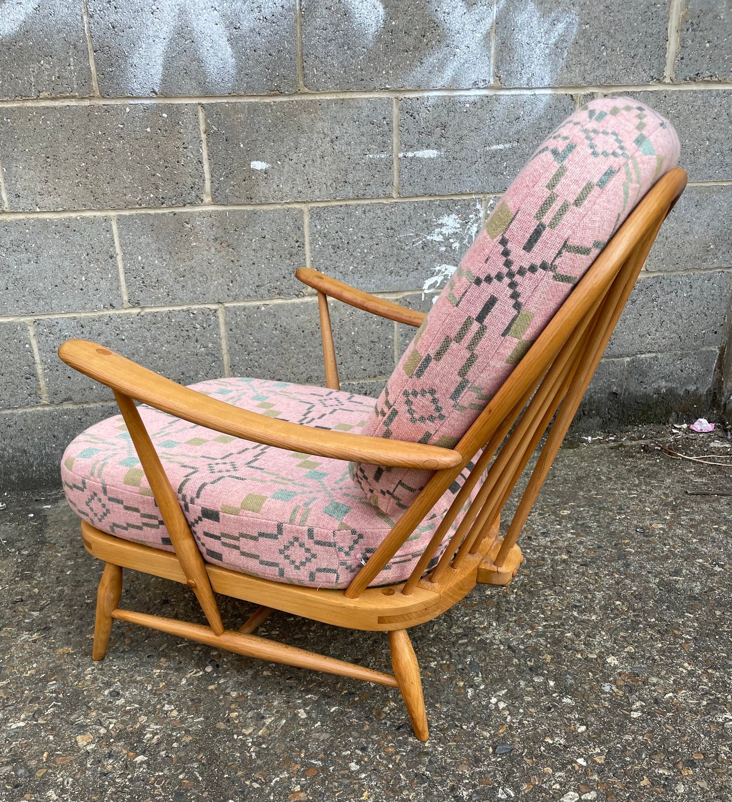 Melin Tregwynt - Vintage Star - Welsh Tapestry - Ercol Windsor 203 Armchair