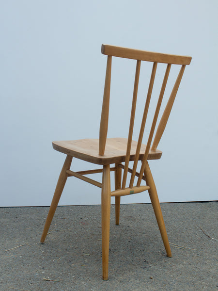 Ercol Windsor 391 Stick Back Kitchen Dining Chairs - Fully Restored - set of 4 - Blonde