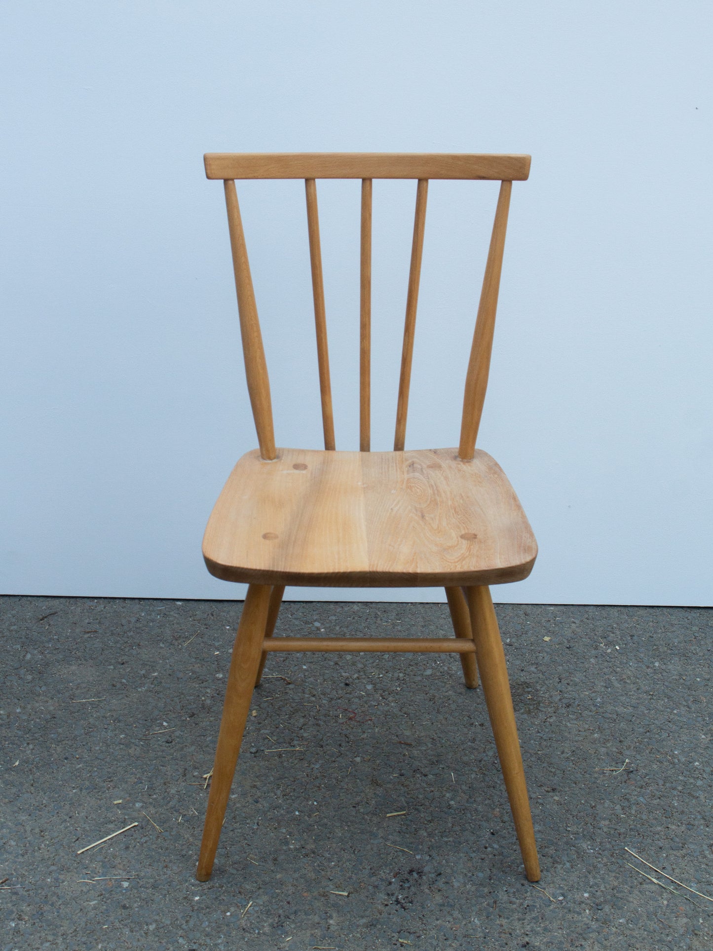 Ercol Windsor 391 Stick Back Kitchen Dining Chairs - Fully Restored - set of 4 - Blonde