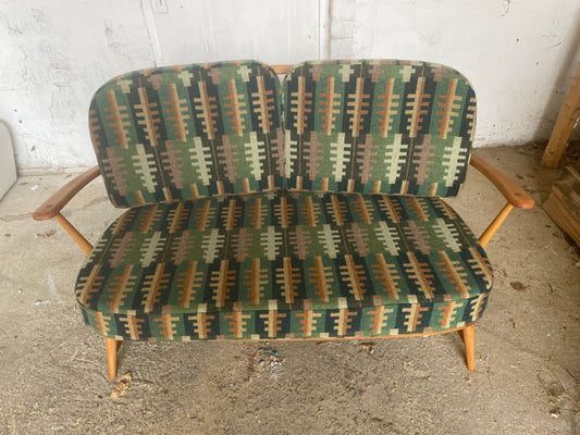 Melin Tregwynt 'Forest' Welsh Tapestry - Ercol Windsor 334/2 Two Seat Sofa