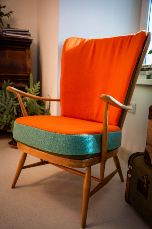 Trio Colour Block - Choice of Colours - Ercol Evergreen 478 High Back Armchair