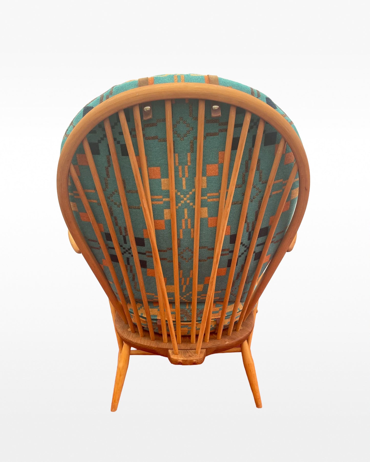 Melin Tregwynt - Vintage Star - Welsh Tapestry- Ercol 317 Grandfather Tub Chair.