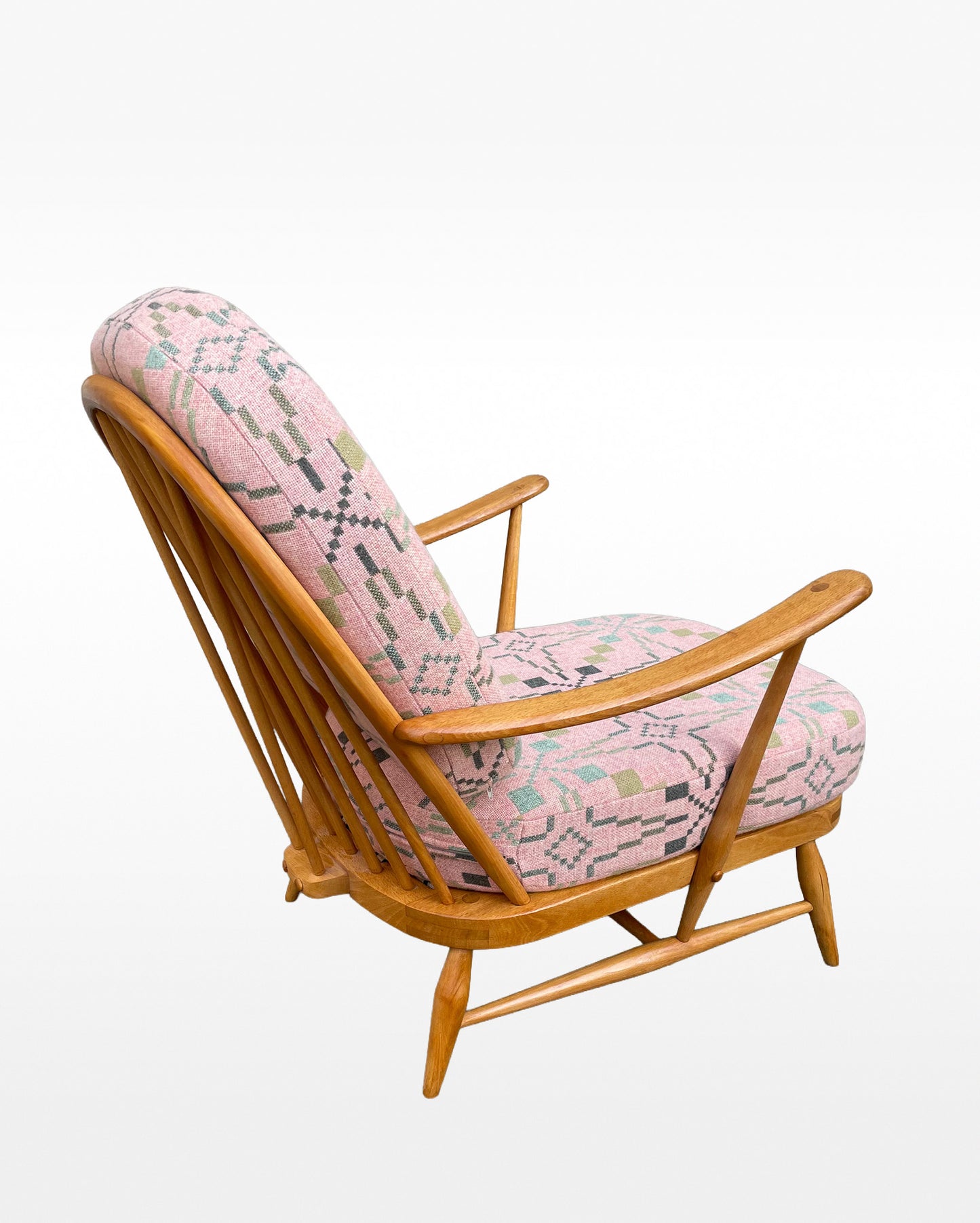 Melin Tregwynt 'Vintage Star' Welsh Tapestry - Ercol Windsor 203 Armchair