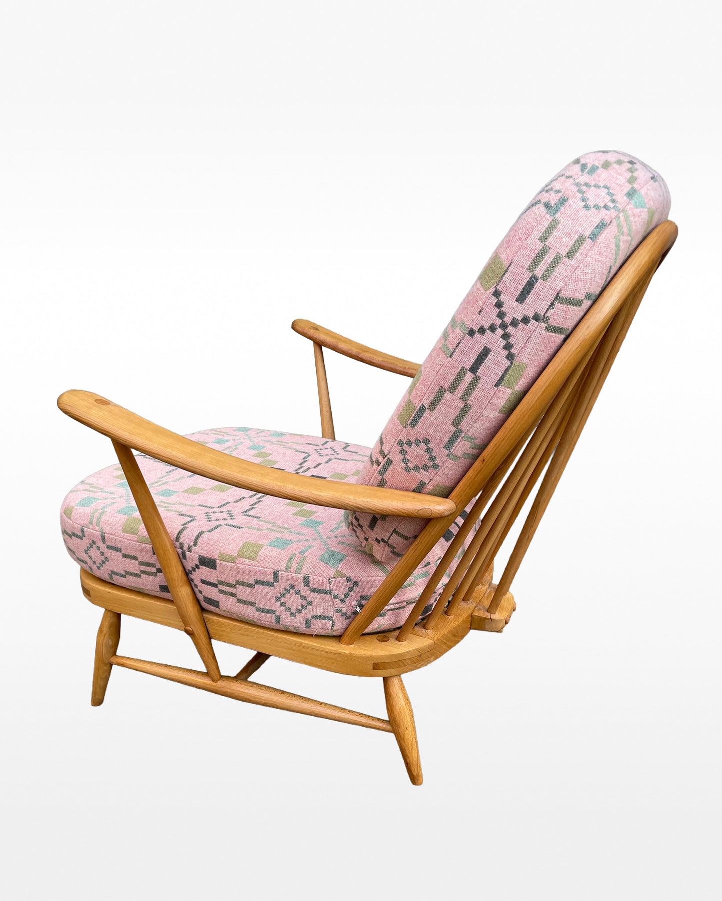 Melin Tregwynt 'Vintage Star' Welsh Tapestry - Ercol Windsor 203 Armchair