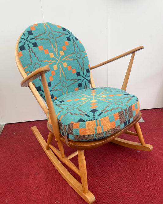 Vintage Welsh Tapestry - Choice of Fabrics - Ercol Windsor 470 Rocking Chair