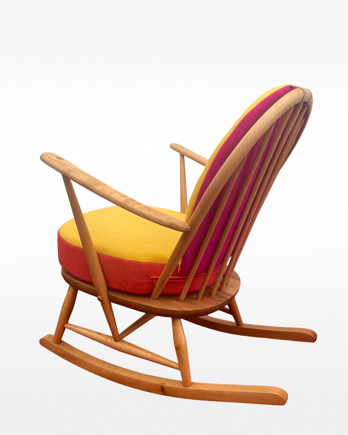 Trio Colour Block - Choice of Colours - Ercol Windsor Blonde 470 Rocking Chair