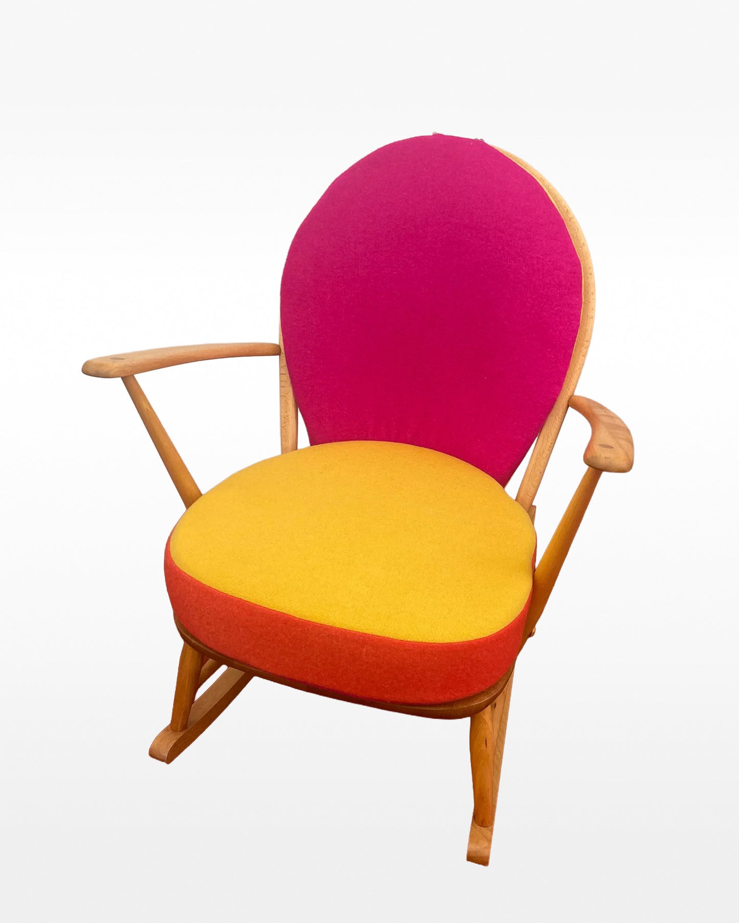 Trio Colour Block - Choice of Colours - Ercol Windsor Blonde 470 Rocking Chair