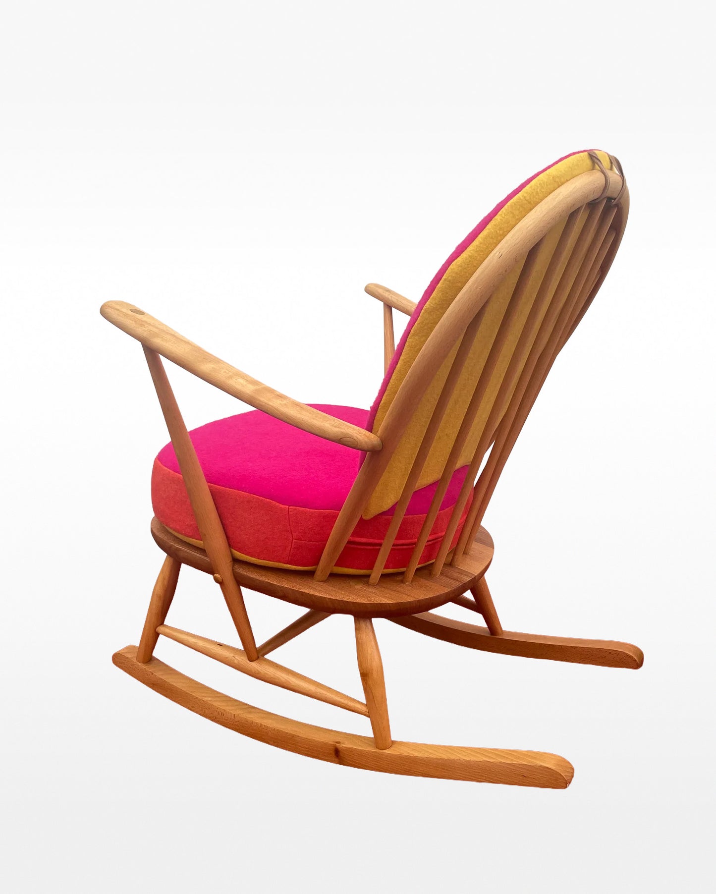 Trio Colour Block - Choice of Colours - Ercol Windsor Blonde 470 Rocking Chair